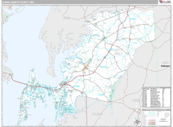 Queen Anne's County, MD Digital Map Premium Style